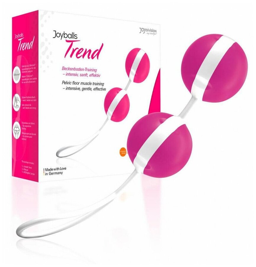 Joyballs Вагинальные шарики Trend ярко розово-белые 