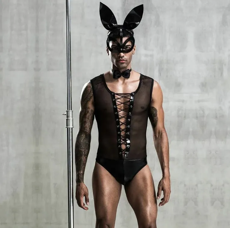 JSY Мистер Кролик 7220 Playboy Rabbit Man мужской ролевой костюм зайчика эротический