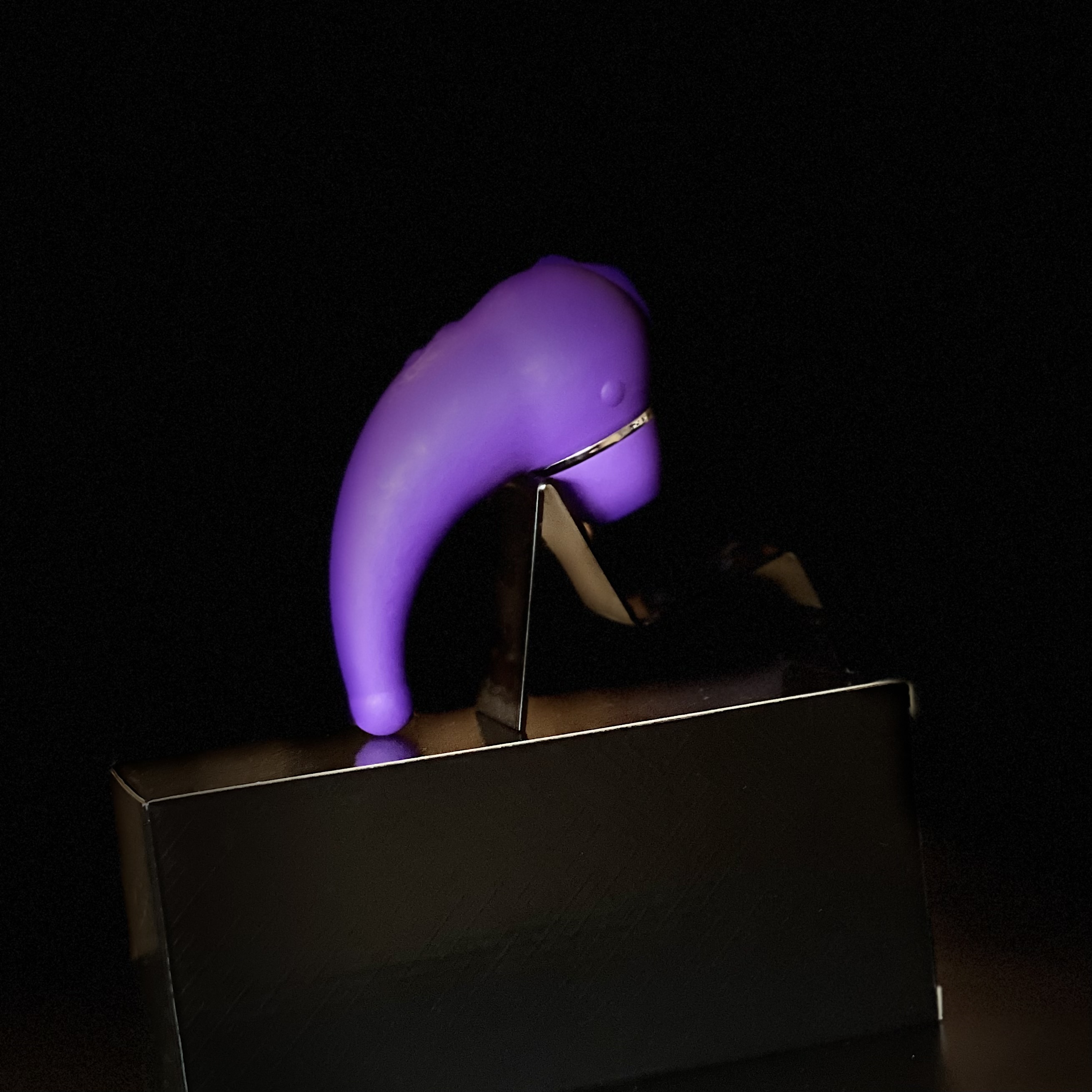 Вакуумный стимулятор 2в1, фиолетовый, GSV-67 