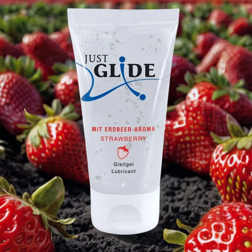 JUSTGLIDE Смазка Strawberry на водной основе, 50 мл