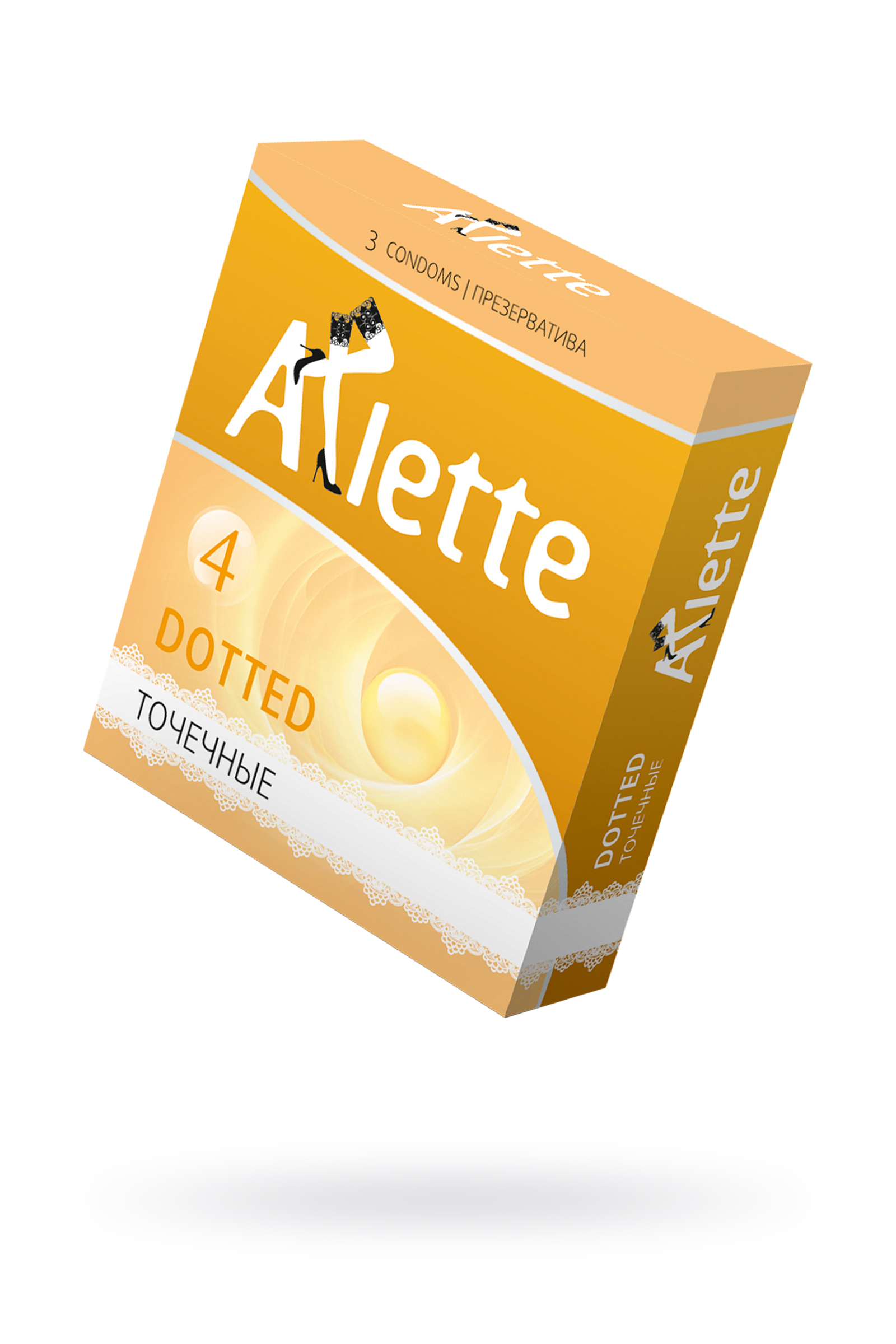 Презервативы Arlette Dotted c точечной структурой, 3 шт.