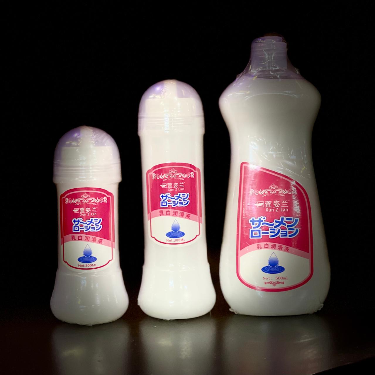 Лубрикант имитация спермы 300 мл. / белая вязкая смазка на водной основе