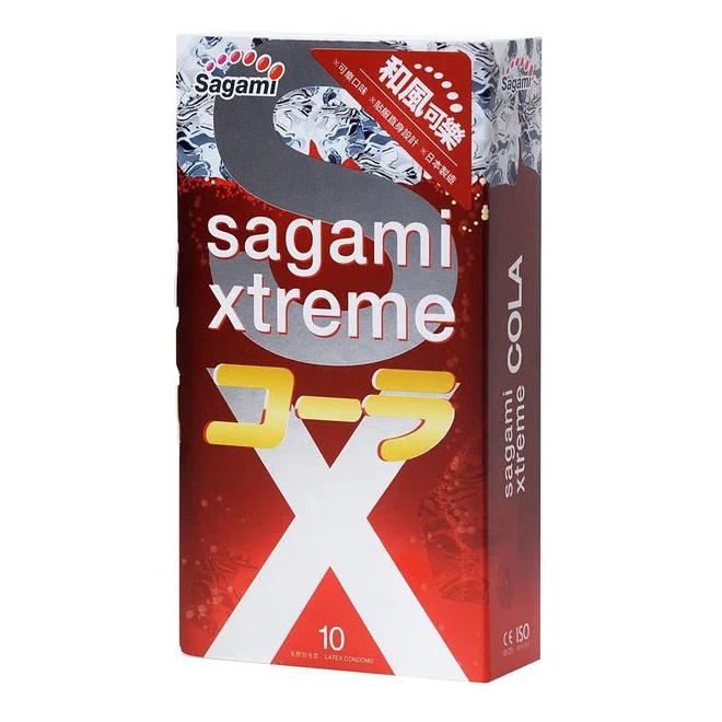 Презервативы SAGAMI Xtreme Cola 10шт. латексные со вкусом колы 