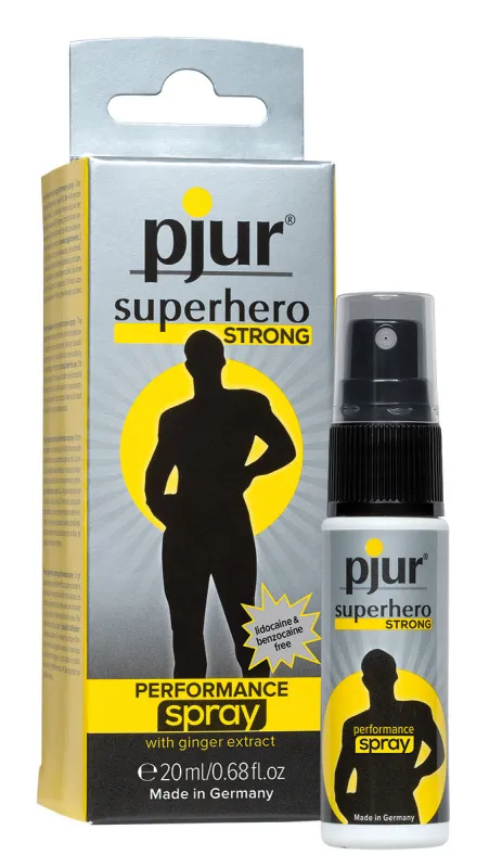 Спрей pjur Superhero Strong Spray на водной основе, 20 мл пролонгатор для частого использования