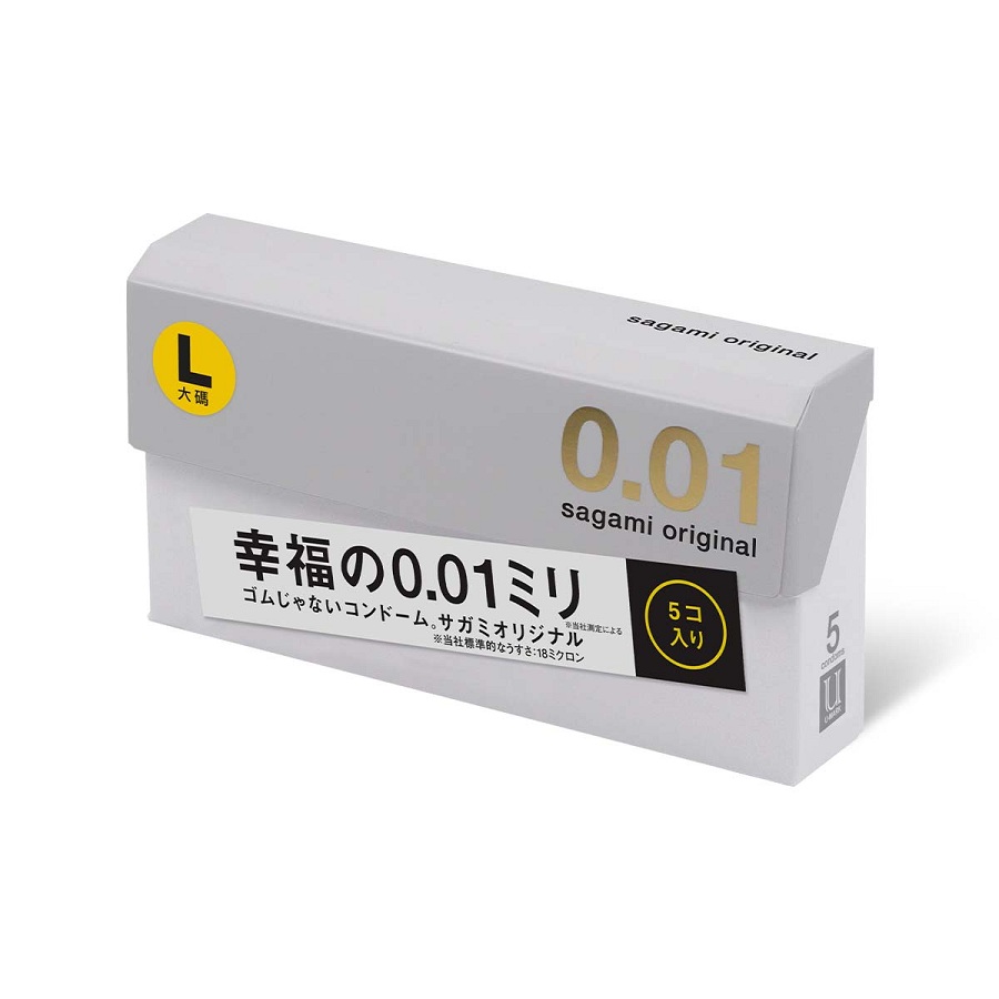 Презервативы SAGAMI Original 001 L-Size 5 шт. увеличенные полиуретаовые
