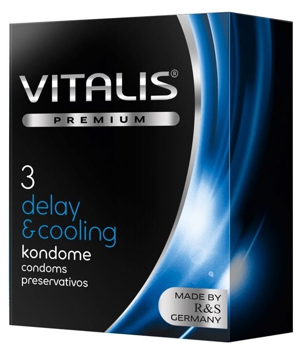 VITALIS №3 Delay&cooling Презервативы с охлаждающим эффектом 