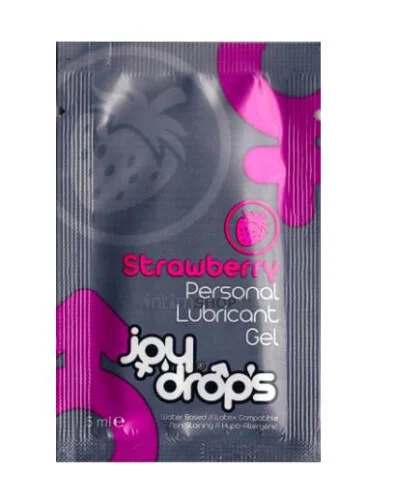 Смазка Joydrops со вкусом клубники, на водной основе 5 мл