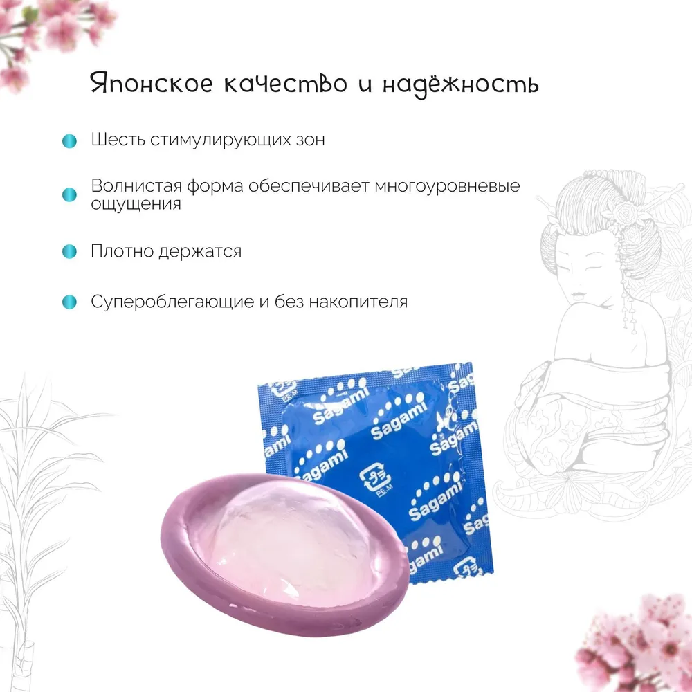 Презервативы Sagami 6 Fit V Premium супероблегающие 12шт